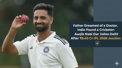 Father Dreamed of a Doctor, India Found a Cricketer Auqib Nabi Dar Joins Delhi After ₹8.40 Cr IPL 2026 Auction