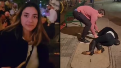 Woman in viral bar fight